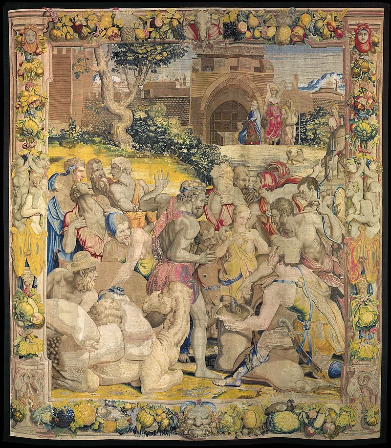 13-Arazzo-La coppa di Giuseppe ritrovata nel sacco di Beniamino-Palazzo del Quirinale 